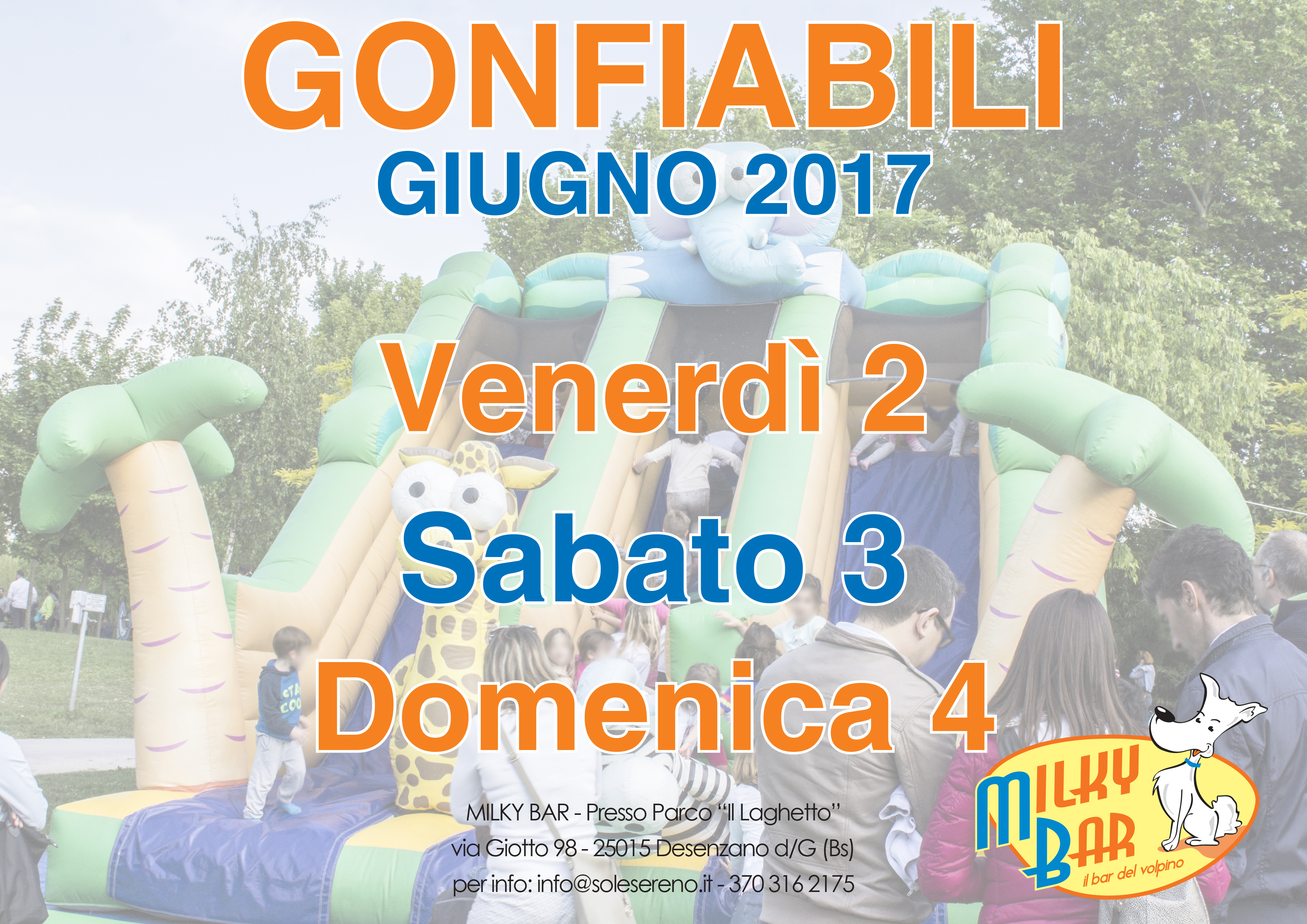 Gonfiabili giugno milky bar