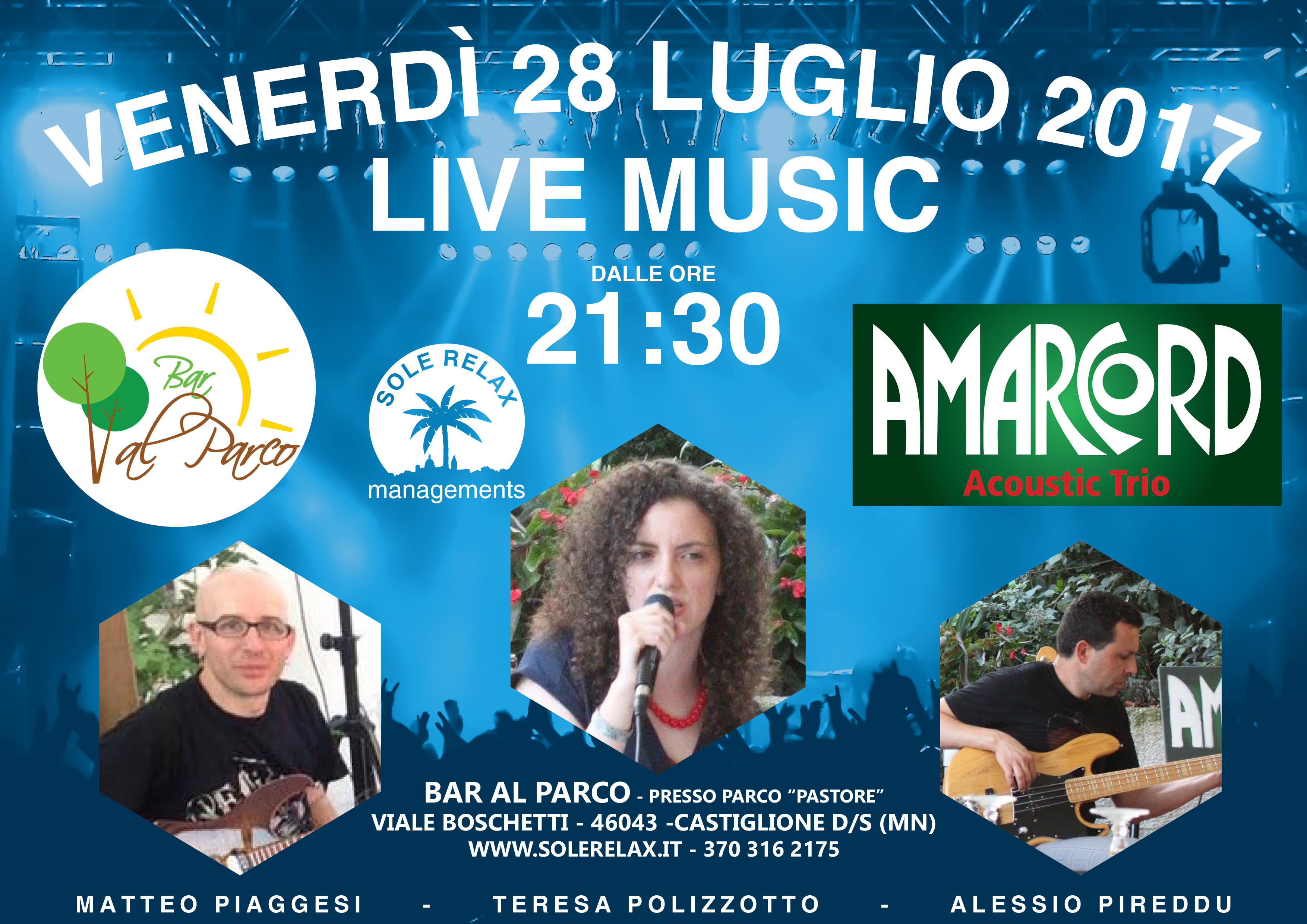 Amarcord Acoustic Trio - Live Music Parco Pastore