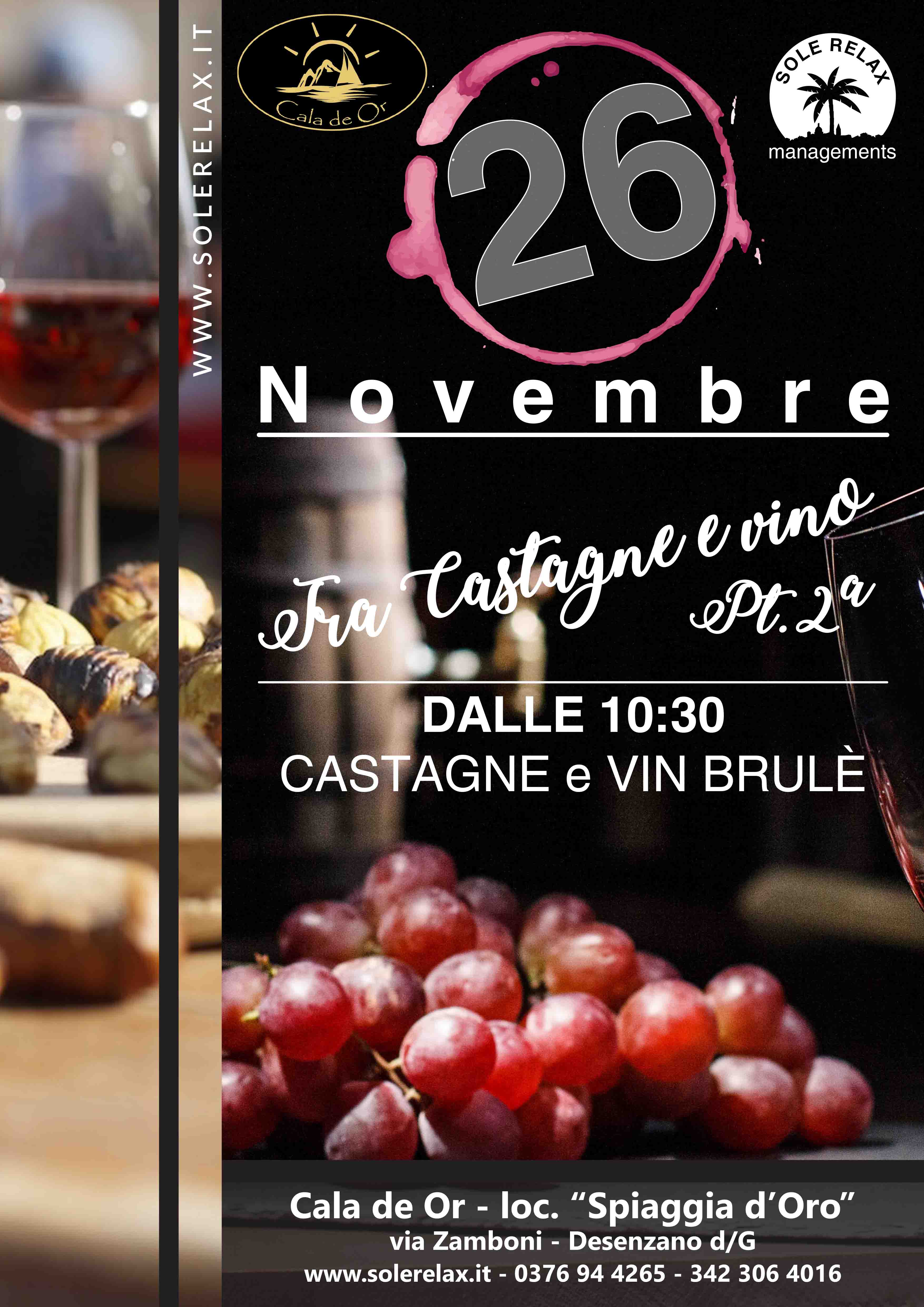 Castagne e vino pt.2 in spiaggia - Domenica 26 Novembre 2017 - Cala de Or - Desenzano del Garda