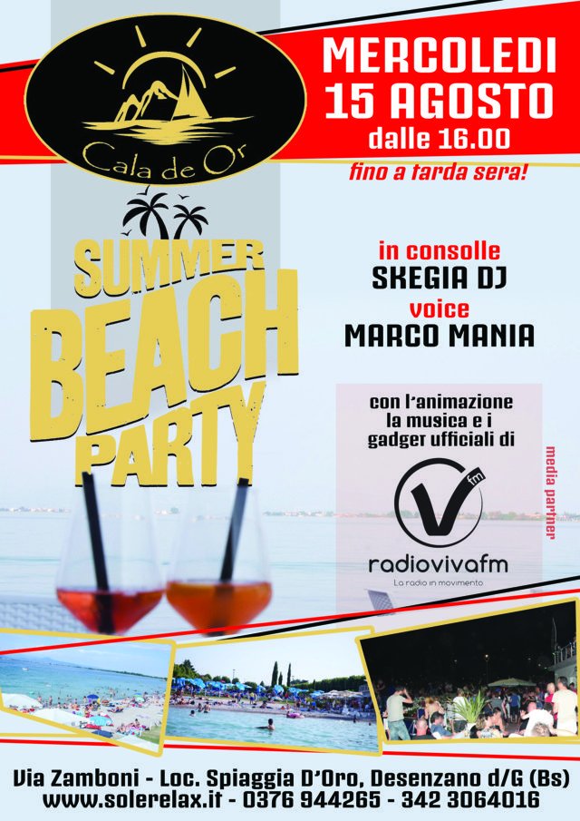 Summer Beach Party - Ferragosto - Cala de Or - Desenzano - Sole Relax