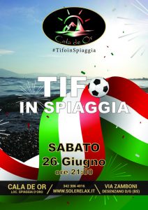 tifo in spiaggia desenzano del garda