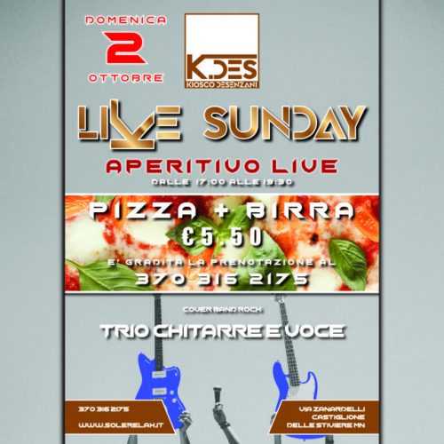 Live Sunday - Aperitivo Live - K.DES