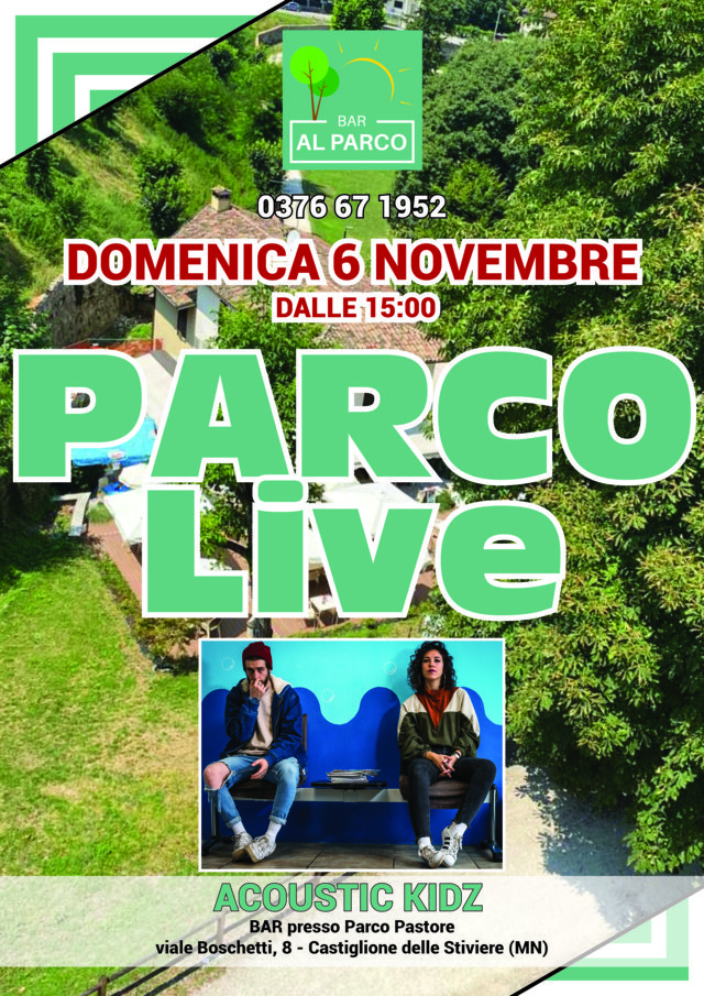 Parco Live- Bar al Parco Pastore - Domenica 6 Novembre 2022