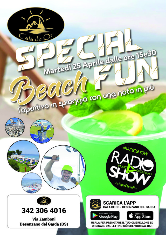 Special Beach Fun 25 aprile Cala de Or