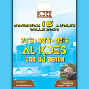 70 80 90 al k.des 16 luglio dj benda