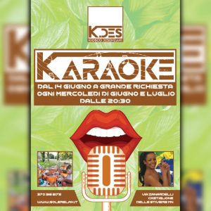 karaoke K.DES tutti i mercoledì di giugno e luglio