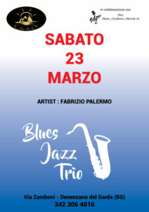 blues jazz trio - 23 marzo - cala de or