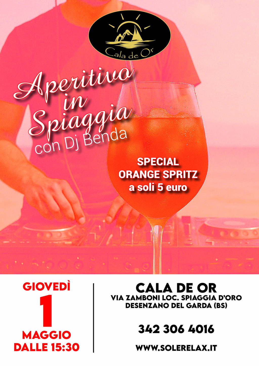 1 maggio in spiaggia con dj benda