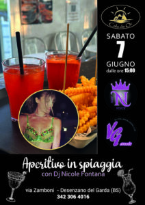 Aperitivo in Spiaggia con Dj Nicole Sabato 7 Giugno a Cala de Or