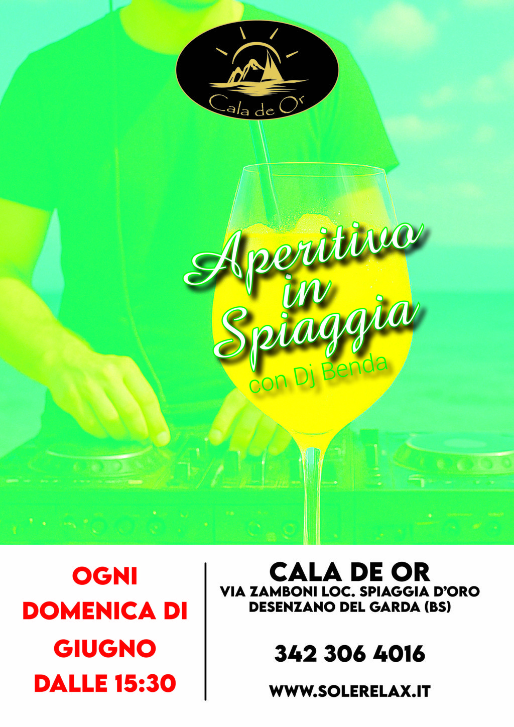Ogni Domenica di Giugno dj Benda Aperitivo in Spiaggia