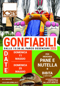 gonfiabili parco desenzani 2025 maggio 11 e 25