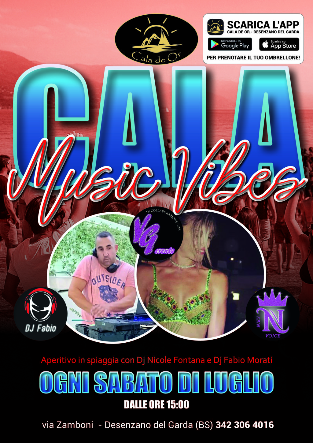 cala music vibes agosto dj nicole e fabio