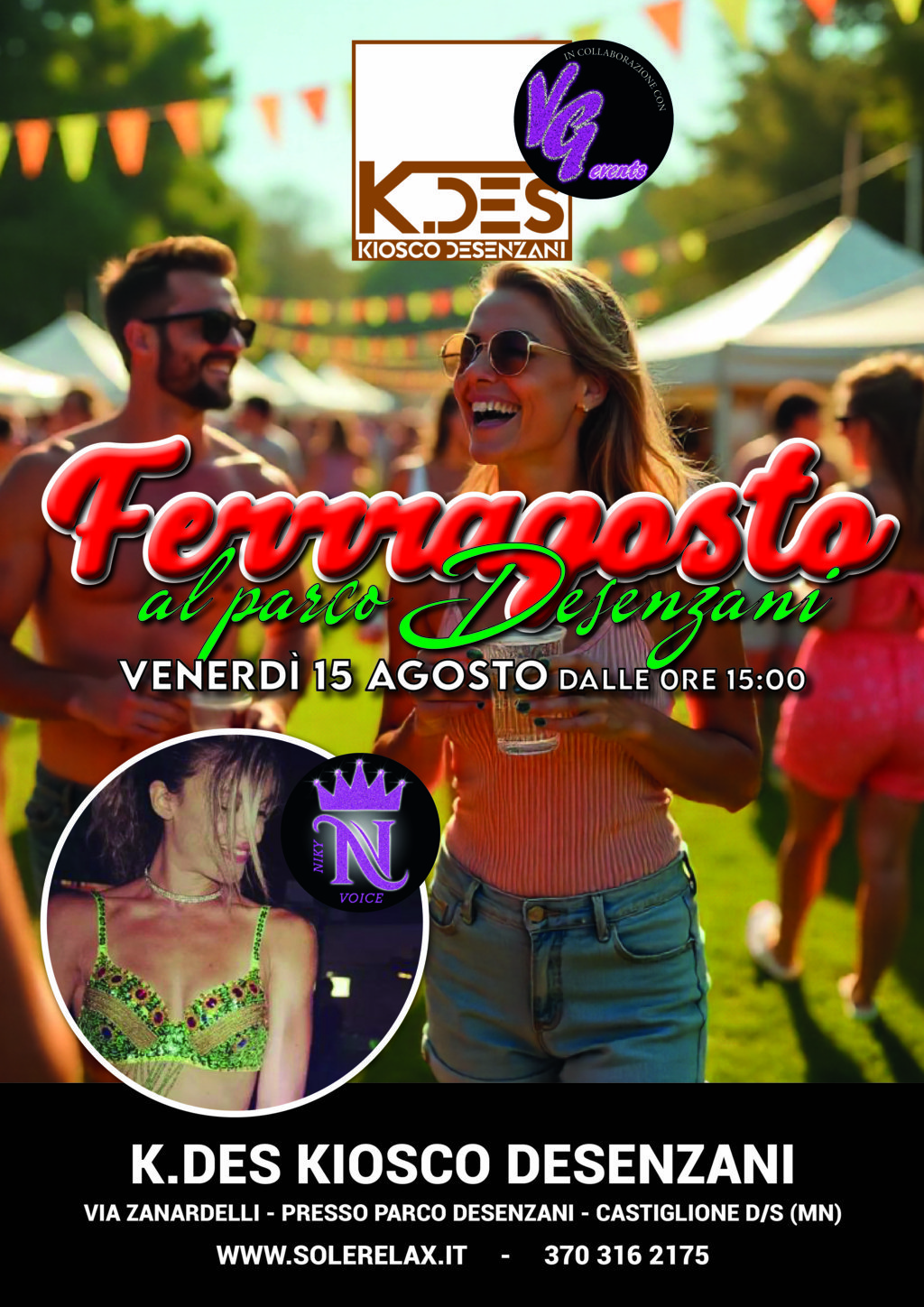 ferragosto al parco desenzani con dj nicole