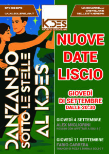Ballando sotto le Stelle al K.des - Nuove Date Liscio Settembre