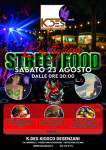 Castiglione Street Food Sabato 23 Agosto con Dj Floso e Niky Voice