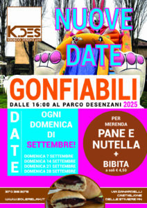 NUOVE DATE SETTEMBRE gonfiabili 2025 al K.DES