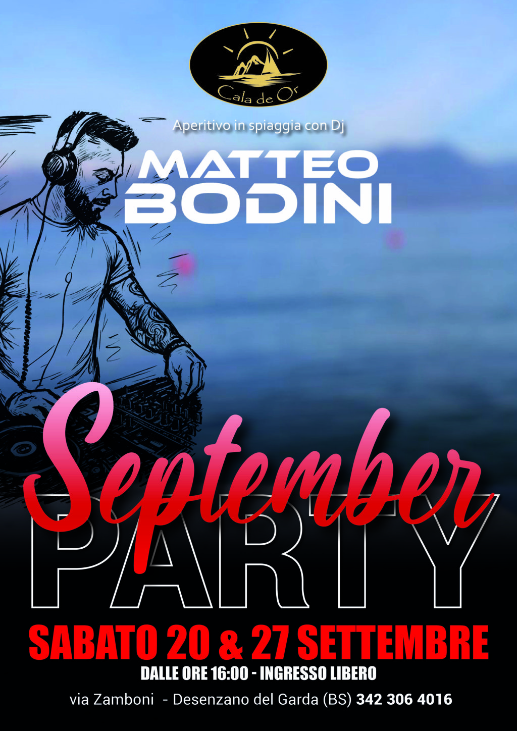 sabato 20 e 27 settembre September Party con matteo bodini