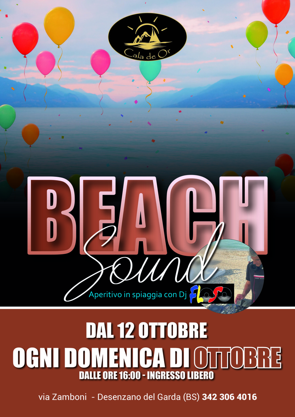 beach sound ogni domenica di ottobre a Cala de Or con floso